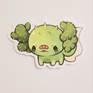 10/$10 Cactus Axolotl Sticker